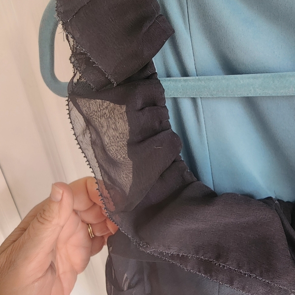 Adrianna Papell Blue Sheath Mini Dress Sleeveless Scoop Neck - Picture 5 of 8